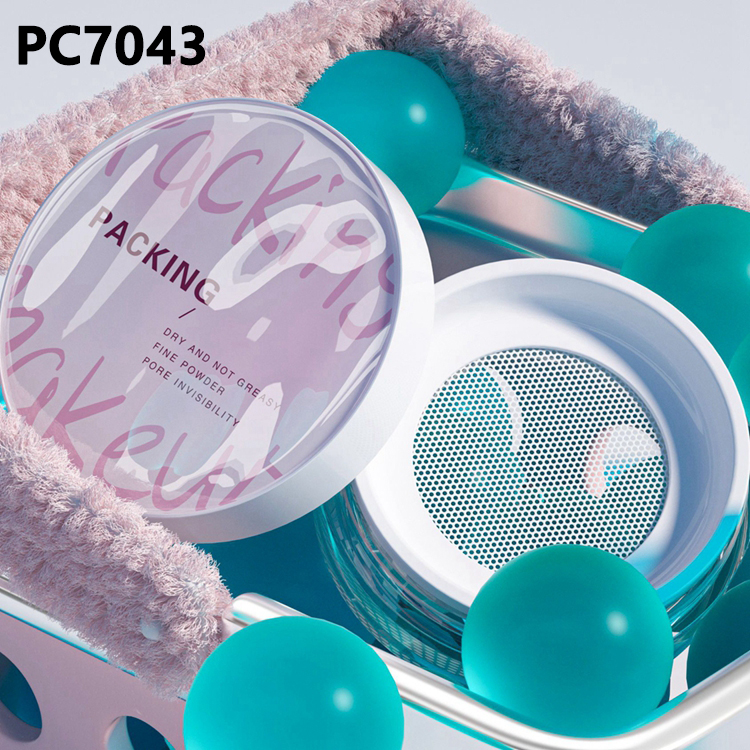 New Product Exquisite Loose Powder Case 18.5ml PS ABS Cosmetic Packaging Empty Compact Powder Case