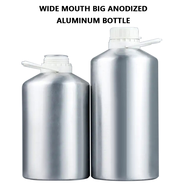 Wide Mouth Big Anodized Aluminum Bottle