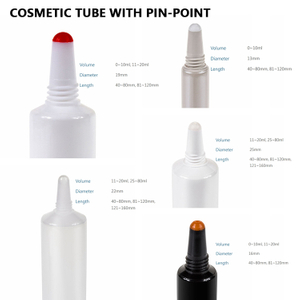 Custom Empty Cosmetic Plastic Tube Hand Cream Lotion Squeeze Softe Tube Packaging Tube With Pin-point