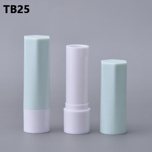 Factory Wholesale Hexagon Shape Luxury 4.5g 4.8g Empty Jelly Lipstick Deodorant Tube Packaging Foundation Stick Container