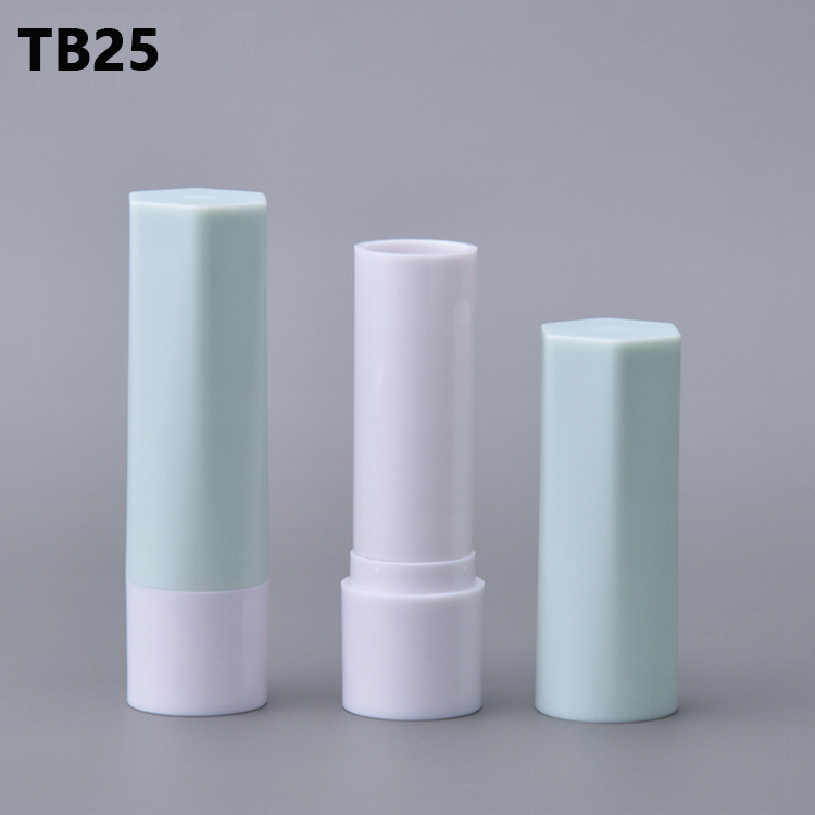 Factory Wholesale Hexagon Shape Luxury 4.5g 4.8g Empty Jelly Lipstick Deodorant Tube Packaging Foundation Stick Container