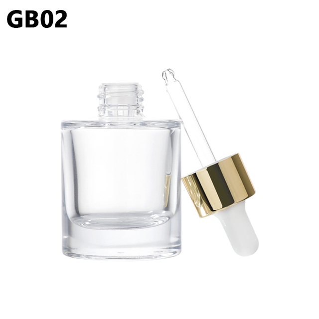 Custom Cosmetic Packaging 30ml Clear Color Luxury Essential Oil Glass Serum Dropper Bottle,Essential Oil Bottle