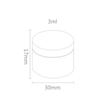 Cosmetic Packaging Factory Wholesale Fashion OEM ODM 3Ml Plastic Eco Friendly Custom High Quality Refillable Cosmetic Jar