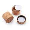 High Quality Glass Storage Jar Bamboo Lid Face Cream 30g 50g Bamboo Cosmetic PP Glass inside Jar with Bamboo Lid 