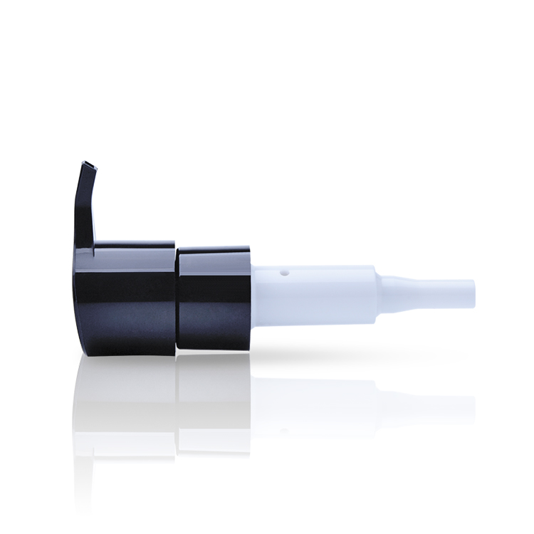Custom Black Plastic Dispenser 24/410 Eye Body Cosmetic Packaging Foundation Oil Cream Treatment Pump