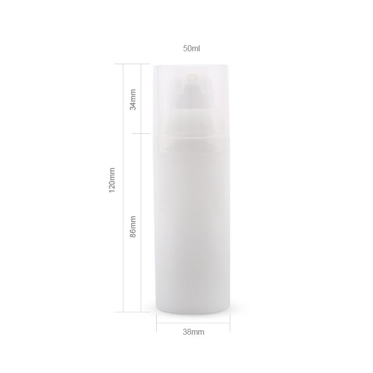 Skin Care 30ml 50ml 75ml Airless Dispenser Lotion Cream Cosmetic Packaging Airless Pump Bottle 
