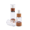 Wholesale Luxury Packaging Bamboo Bottle 15ml 30ml 50ml Cosmetic Airless Pump Bottle