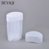 Clear Lip Gloss Container 45g Cosmetic Packaging Twist Up Deodorant Stick Tubes Flat Oval Sunscreen Stick Container Free