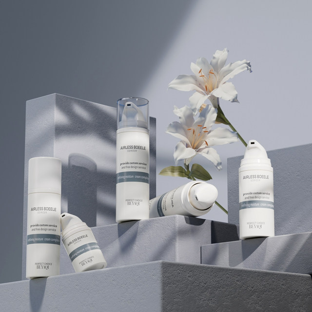 Eye Cream Lotion Skin Care Airless Pump Bottle Portable Refillable 15ml 30ml 50ml Twist Plastic Lotion Bottle Customized Color