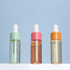 Wholesale Reusable Empty Cosmetic Liquid Dispenser Container PET Body Glass Tube 20ml Colorful Mini Dropper Bottle 