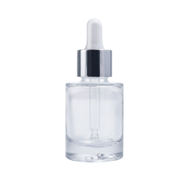 Custom Label And Color Free Sample Refillable Multipurpose Serum Essential Oil 30ml Small Capacity Empty Frosted Matter Clear Cosmetic Packaging Glass Bottle Dropper