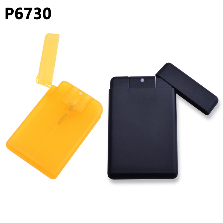 Factory Wholesale Empty Portable Plastic 20ml Credit Card Fine Mist Sprayer Perfume Sprayer