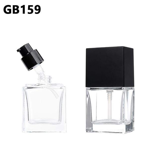 Cosmetic Packaging 30ml Glass Makeup Liquid Foundation Bottle,empty Foundation Pump Bottle,custom Cosmetic Foundation Bottles