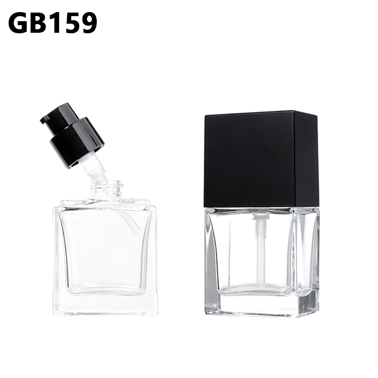 Cosmetic Packaging 30ml Glass Makeup Liquid Foundation Bottle,empty Foundation Pump Bottle,custom Cosmetic Foundation Bottles