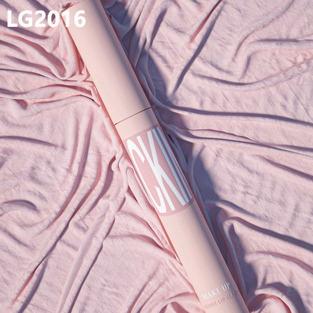 Wholesale Private Label 4.4ml Transparency Cylinder Lip Glaze Lip Gloss Tubes With Brush