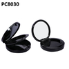 OEM ODM Logo Special Design Cosmetic Two Layers Custom Logo Plastic Empty Round Blush Compact Powder Case with Mirror