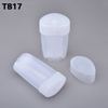 Clear Lip Gloss Container 45g Cosmetic Packaging Twist Up Deodorant Stick Tubes Flat Oval Sunscreen Stick Container Free
