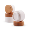 Trade Assurance Glossy Luxury Bamboo Cosmetic Packaging Eco Friendly Plastic Bamboo Jars with Lids Wholesale