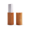 Empty wooden bamboo empty silver bamboo container lip gloss tube bamboo lip balm tube