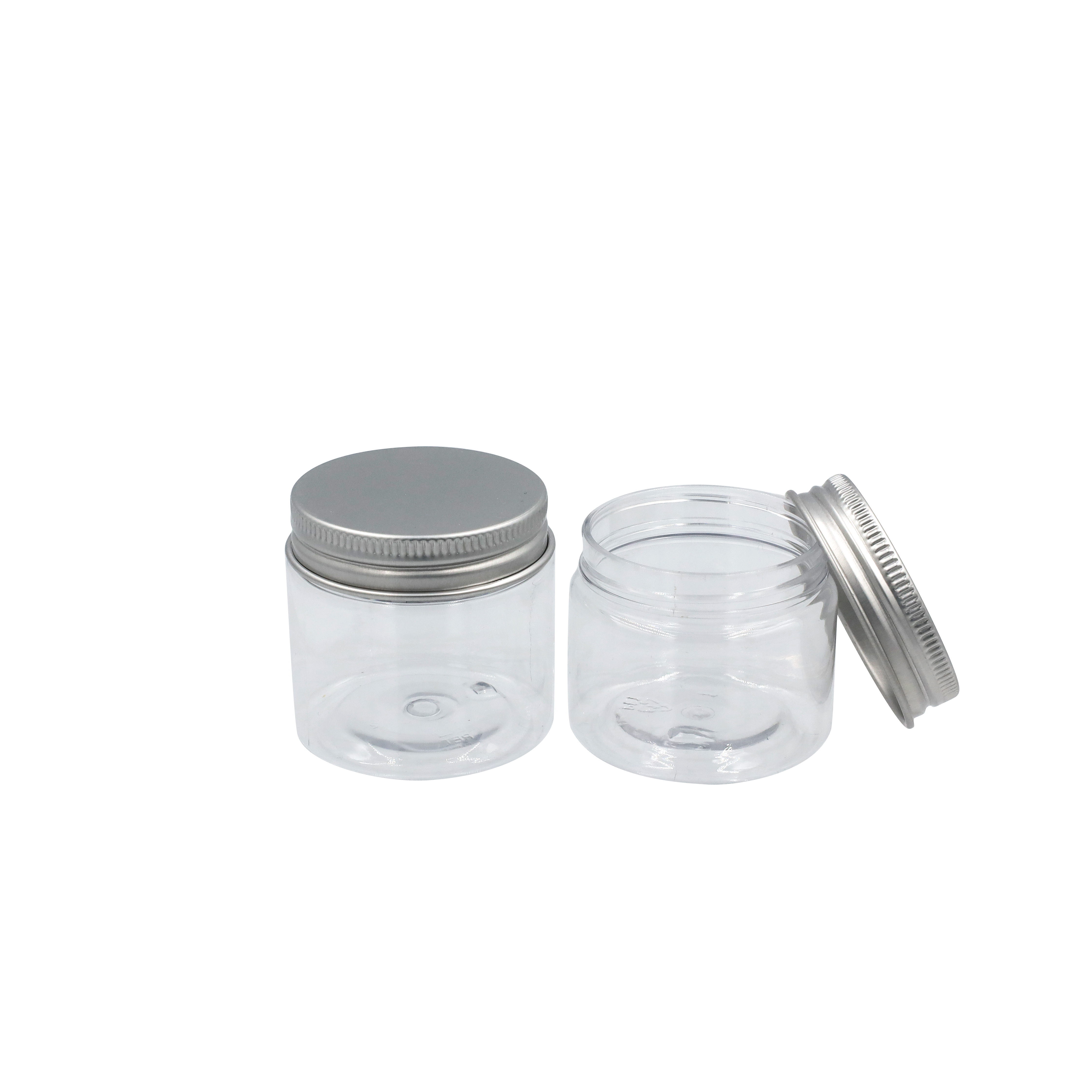 Food Grade Pet Containers Plastic Jar Clear Wide Mouth 30ml 40ml 50ml 60ml 80ml Plastic Pet Jars with Lids