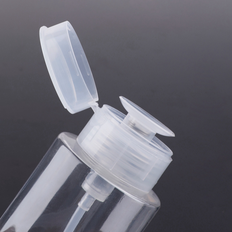 Competitive Price Factory Custom Plastic Cosmetic Bottle Wholesale Remover Pump Bottle Nail Polish Pump