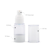 Professional Manufacture Skin Care Cream Cosmetic Bottle Plastic 15ml 30ml Airless Pump Bottle