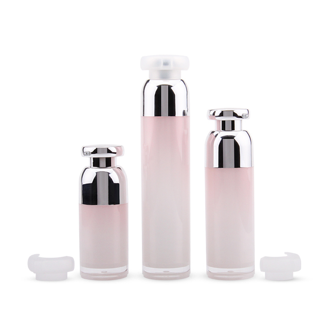 Wholesale Custom Empty Cosmetic Packaging Bulk Private Label 30ml Airless Pump Bottle,Pink Airless Lotion Bottle