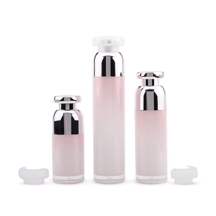 Wholesale Custom Empty Cosmetic Packaging Bulk Private Label 30ml Airless Pump Bottle,Pink Airless Lotion Bottle