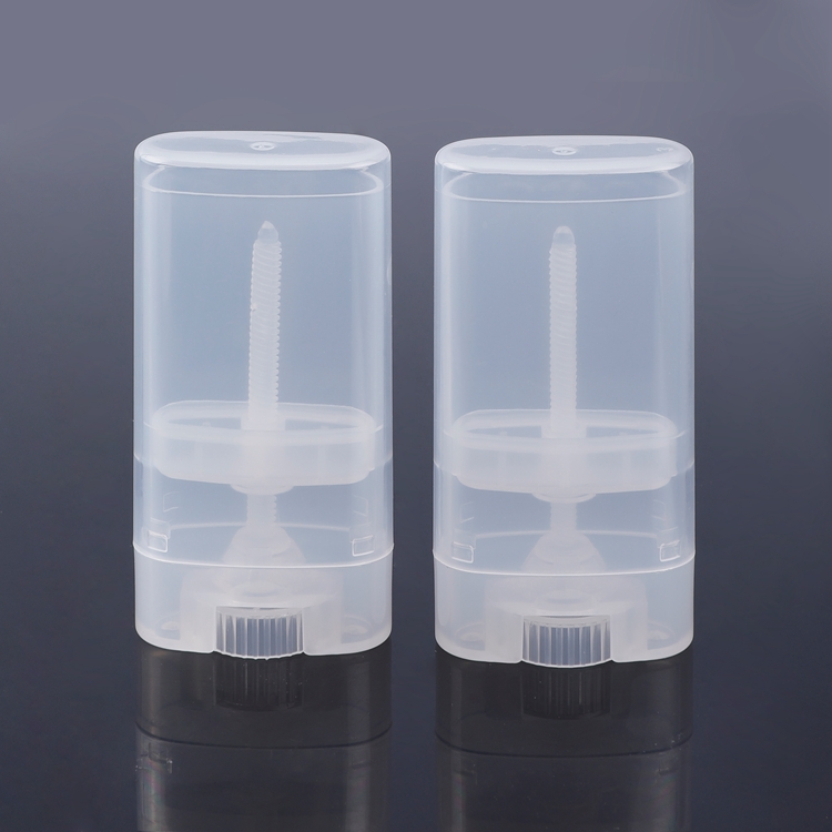 Free Sample Portable Custom Label And Color Small Capacity Mini Volume 15g PP PCR Flat Transparency Biodegradable Empty Plastic Containers Deodorant Bottle with Stick