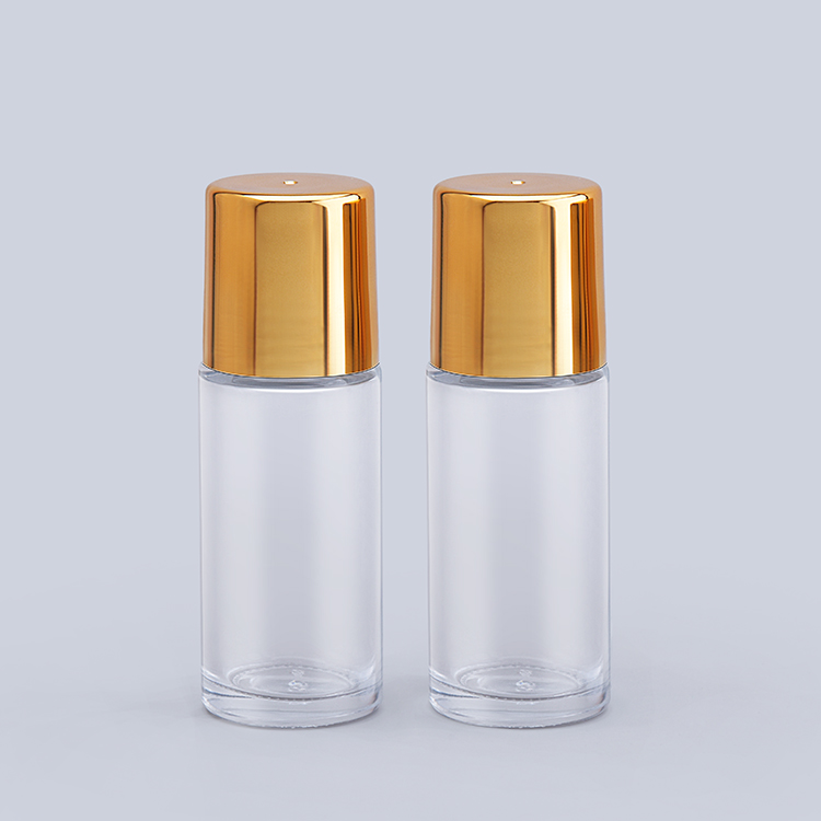 30ml 50ml Cylinder Roll on Deodorant Essential Oil Clear Transparent Perfume Glass Roll on Roller Bottle