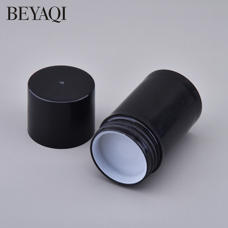 Round Twist Up Plastic Deodorant Tube 30g Black White Clear PP PE Empty Plastic Deodorant Stick Container