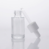 Luxury Round Transparent Empty 10ml 15ml 20ml Cosmetic Container Glass Liquid Dropper Bottle Packaging 