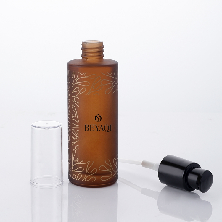 OEM Environmentally Cosmetic Packaging 50ml Slim Oil Lotion Amber Dropper Glass Bottles