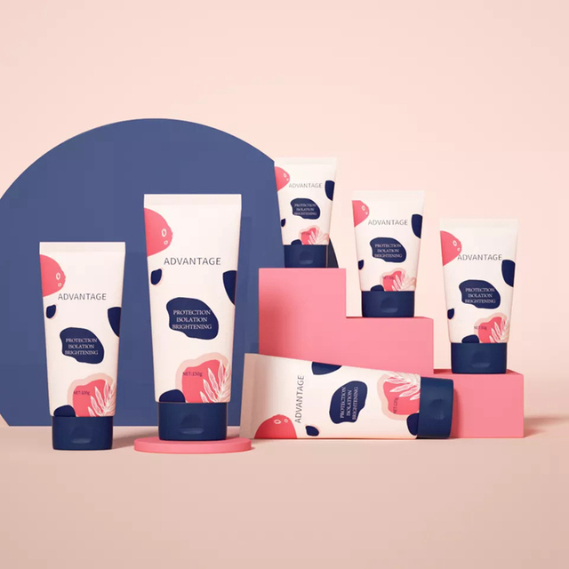 Eco Friendly Packaging Eye Cream Pcr Refillable Cute Printing Recycle Plastic Flat Squeeze Tube Cosmetic