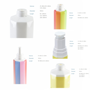 Customized PE Plastic Empty Cream 150ml Squeeze Octagonal Cosmetic Tube for Body 