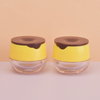 6g Unique Honey Shape Cute Design Small Lip Balm Lip Mask Scrub Container Jar With Applicator Cosmetic Plastic Jar
