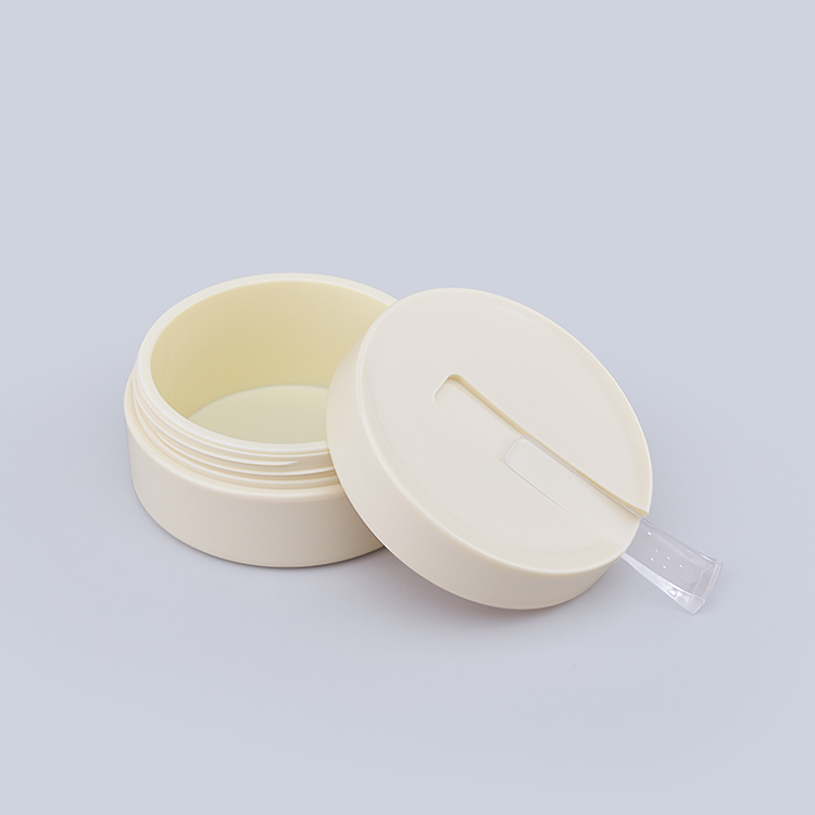 Plastic Jar Wide Mouth Cosmetic Anti Dry Cracking Foot 100g Refilled Face Cream Face Mask Cream Jar with Spatula