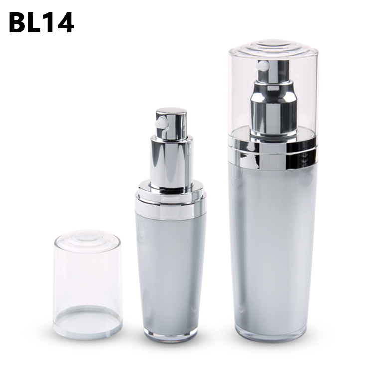 Luxury Cosmetic Packaging Acrylic Lotion Pump Bottle And Cream Jar,Round Plastic Acrylic Luxury Cosmetic Cream Lotion Pump Bottle