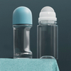 Personal Care PET 50ml Cylindrical Roller Bottle Antiperspirant Plastic Cosmetic Essential Oil Roll on Deodorant Bottle