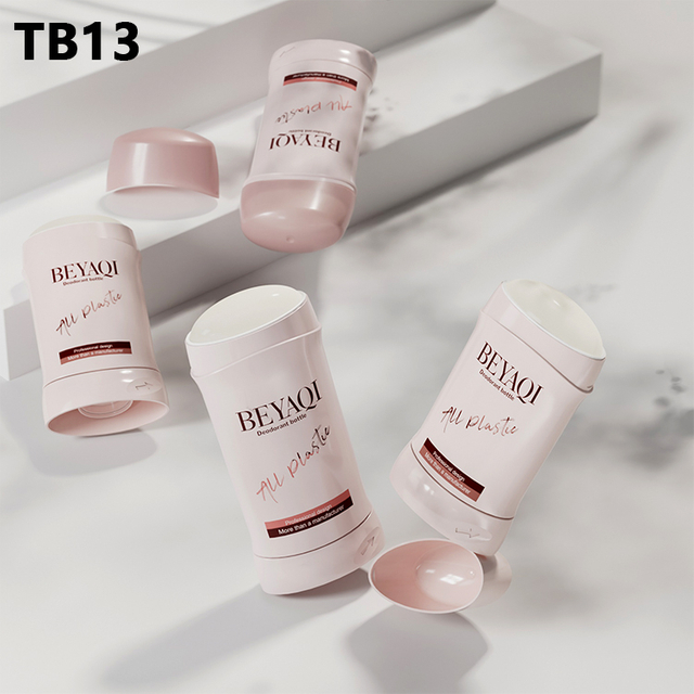 50g 80g Eco Friendly Oval Empty Container Antiperspirant Fragrant Solid Stick Balm Body Refill Deodorant Stick Bottle