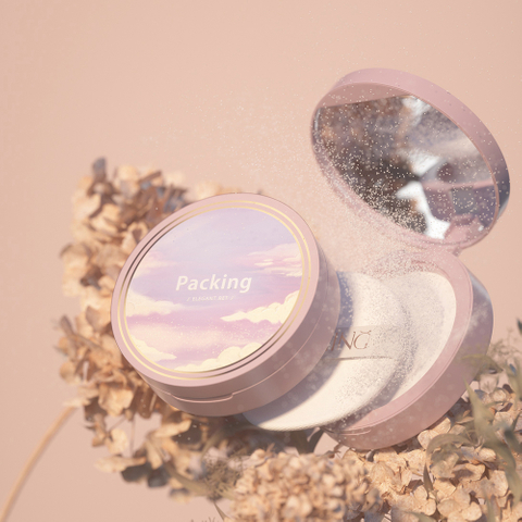 Cosmetic diy round air cushion empty makeup container packaging powder compact case 