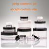 100ml 300ml 400ml 500ml Cosmetic Containers Custom PET Wholesale Pet Plastic Jars With Lids 