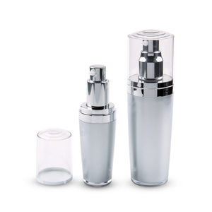 Luxury Cosmetic Packaging Acrylic Lotion Pump Bottle And Cream Jar Round Plastic Acrylic Luxury Cosmetic Cream Lotion Pump Bottle