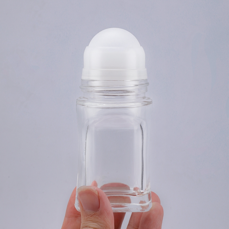 Wholesale Private Label Frosted Matter Refillable Screw Lid Multipurpose Custom Printing And Size Glass Empty 50ml Luxury Clear Roll on Glass Bottle for Perfume Essential Oil