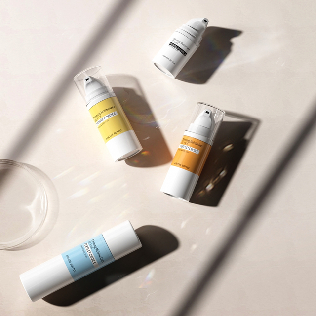 Eye Cream Lotion Skin Care Airless Pump Bottle Portable Refillable 15ml 30ml 50ml Twist Plastic Lotion Bottle Customized Color