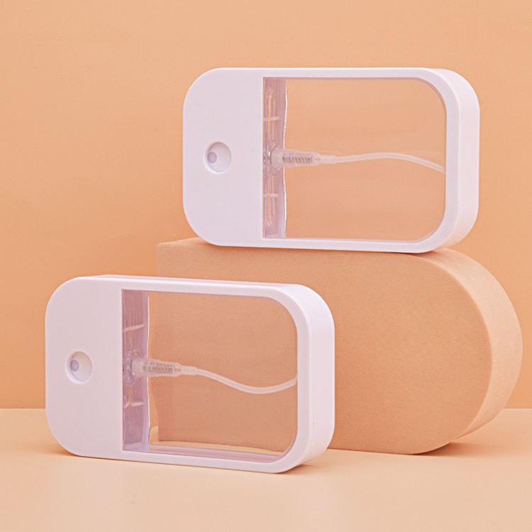 45ml Square Pocket Card Spray Hand Sanitizer Perfume Spray Bottle Personal Care Plastic Pocket Sprayer Bottle