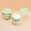 Luxury Cosmetics Skin Care 250g Makeup Remover Jar Plastic Bottle Bowl Shape Container for Cream Body Butter With Plastic Spoon