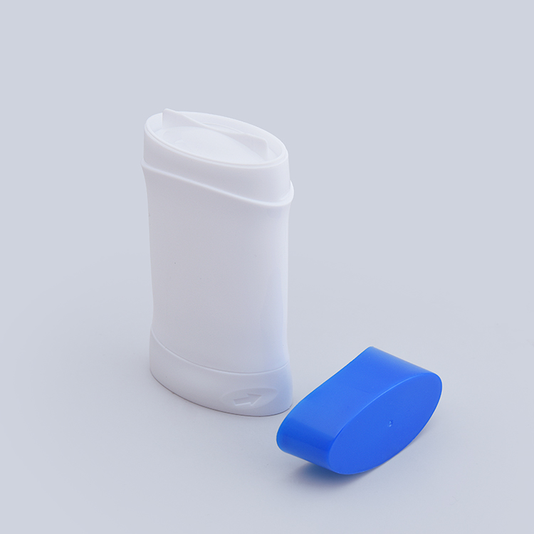 Custom Empty Oval Deodorant Stick Container Refillable Round Twist Up Tubes Packaging for Deodorant Stick