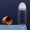 Personal Care PET 50ml Cylindrical Roller Bottle Antiperspirant Plastic Cosmetic Essential Oil Roll on Deodorant Bottle