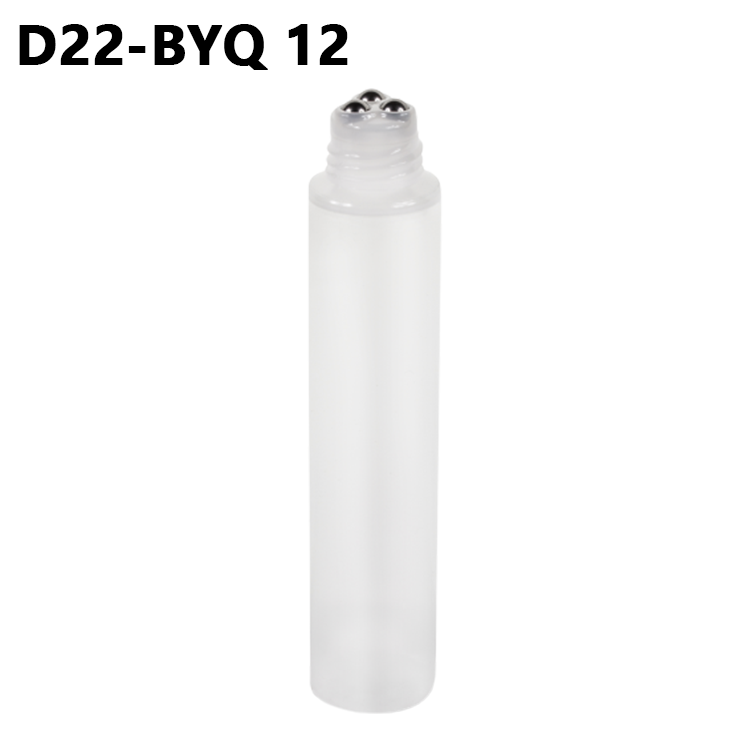 10ml 20ml 80ml Round Plastic Cosmetic 3 Roll On Ball Tube For Massage Cream 